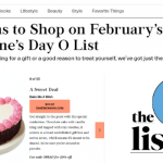 BakeMeAWish.com Makes The O List 2022 for Valentine's Day!